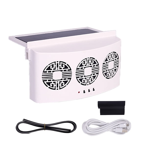 Car Window Solar Ventilator USB Charging Solar Powered Fan Car Cooler Exhaust Fan Auto Air Vent Cooling