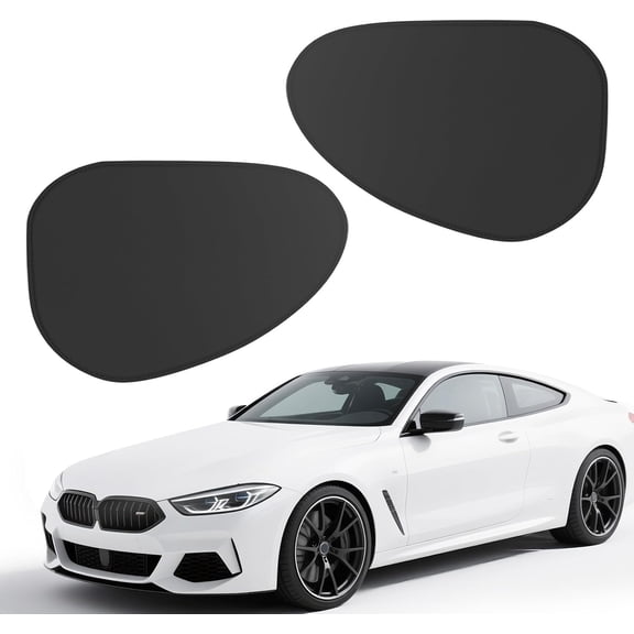 Car Window Sunshade Static Cling, UV Protection Heat Block Sun Shade For Side Windows, Universal Fit Glare Reduction For Most Cars SUVs Trucks (2Pcs Front)