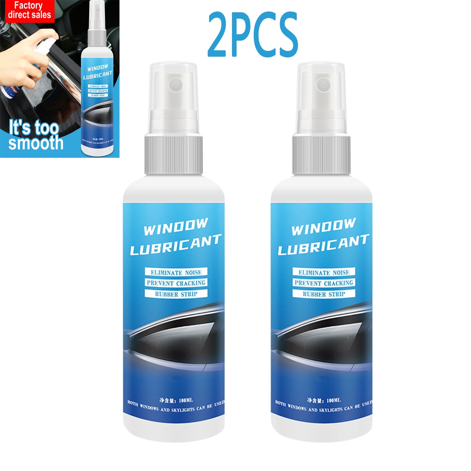Car Window Track and Seal Lubricant Spray,Silicone Spray for Sliding ...