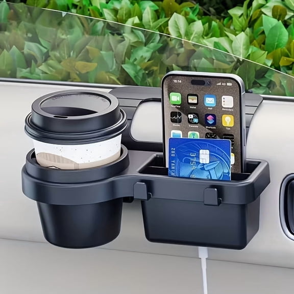 Car Window/door Side Tray Multifunctional Cup Holder, Phone Stand, And Water Bottle Holder. Removable Car Storage Tray, Non-slip And Stable, Easy to Install, Suitable for Most Car Models