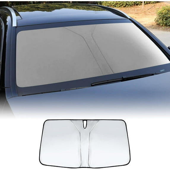 Car Windscreen Sun Shade for Peugeot 3008 (2017 2018 2019 2020 2021 2022 2023 2024), Car Windshield Sun Shade Sun Protection Block UV Rays Sun Visor Accessories.
