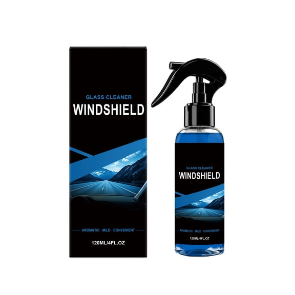 Car Windshield Cleaner 120ml Streak-Free Glass Cleaning Spray for Cars Trucks SUVs Convenient 1 Pack