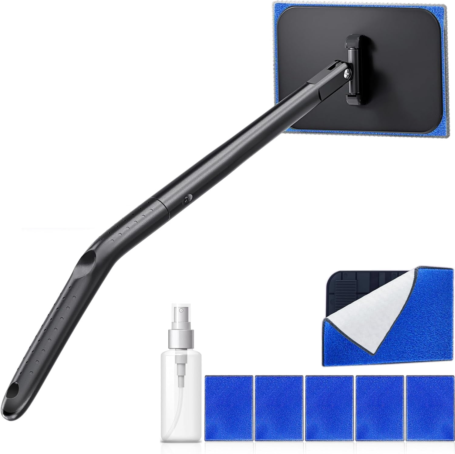 Window Cleaning Machine Tools Car Windshield Cleaner Tool with Extendable Handle, Inside Auto Window ...