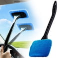 thumbnail image 1 of Car Windshield Cleaning Tool,Windshield Cleaner with 1 Washable and Reusable Microfiber Pad,for Auto Glass Wiper,Car Accessories(Blue), 1 of 9