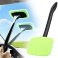 thumbnail image 1 of Car Windshield Cleaning Tool,Windshield Cleaner with 1 Washable and Reusable Microfiber Pad,for Auto Glass Wiper,Car Accessories(Green), 1 of 9