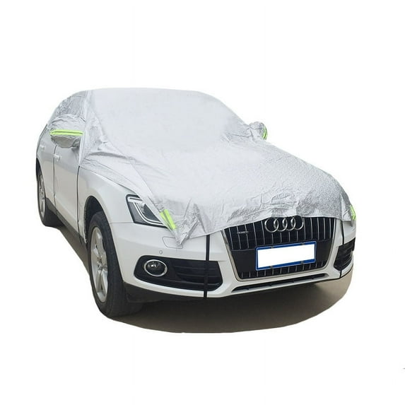 Car Windshield Cover All Weather Universal Sunshade Cover with Ears Outdoor UV Protection Windproof/Dustproof/Scratch Resistant 197"×90.5", Grey