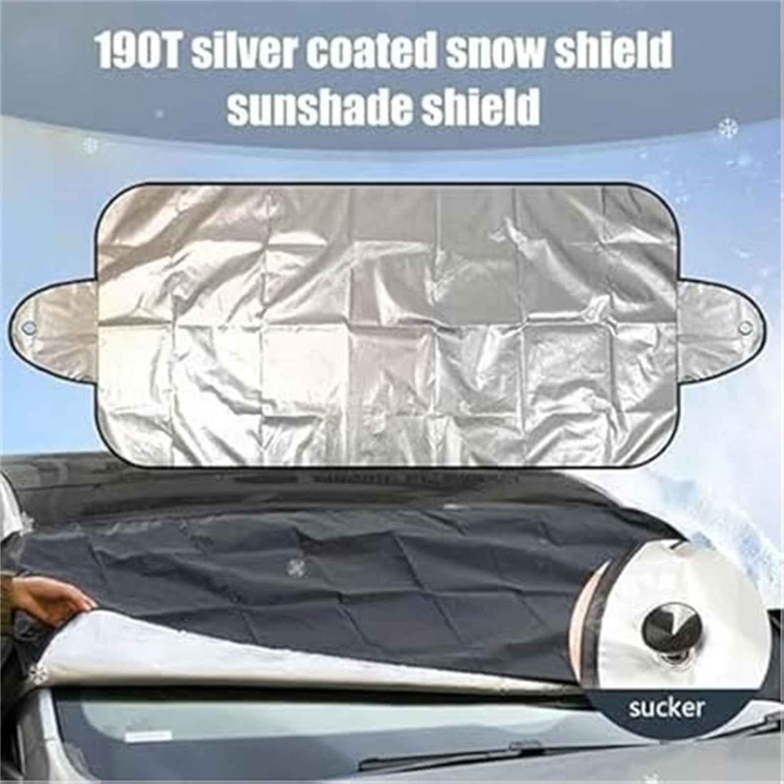 Car Windshield Cover for Ice and Snow,All-Weather Sunshade Ice Cover ...