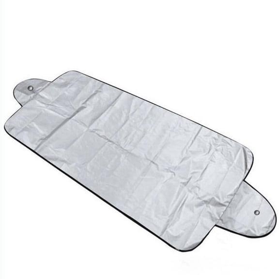 Car Windshield Cover for Ice and Snow with Suction Cup, Against Frost Ice and Snow Easy Installation Front Windshield Cover, Silver Coated Cloth Double-sided Protective Auto Cover