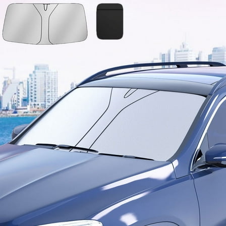 Car Windshield Cover Sun Visor Cover Auto Accessories Reflector Front Window Cover Reflective Bezel Suitable For Most Vehicles 140cmx70cm
