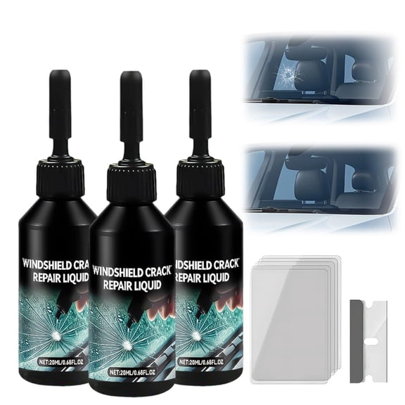 Car Windshield Crack Repair Kit, 2026 New Windshield Chip Repair Kit, Glass Repair Liquid Kit for Cracks and Chips, Quick Fix Windshield & Glass Repair Tools (1 Pack)