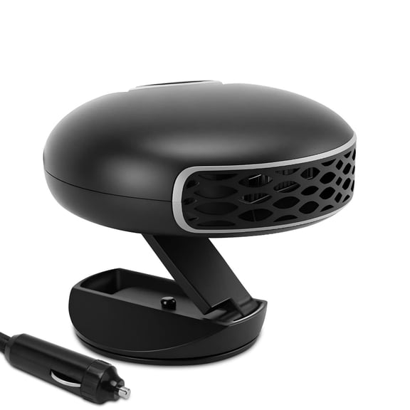 Car Windshield Demister, 12V 150W Heating Windshield Defogger and Defroster, 360-Degree Adjustable Rotation with Overheat Protection, Perfect for Winter Driving, Black