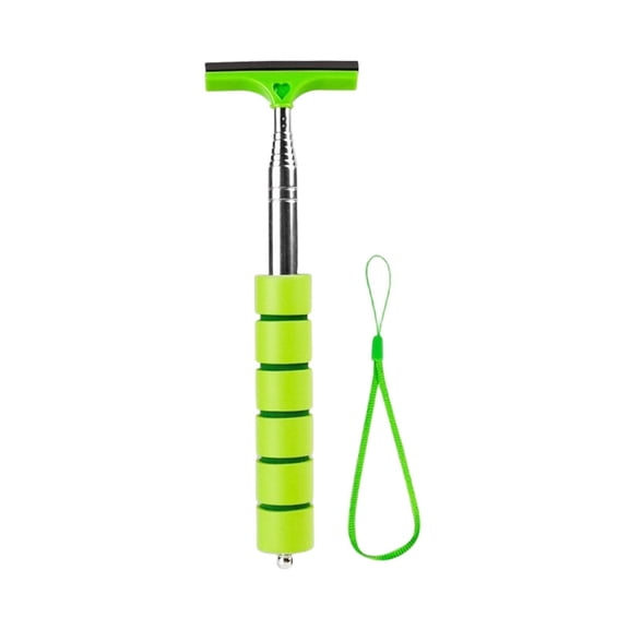 Car Windshield Glass Cleaner Microfiber Window Cleaning Brush Extendable Handle Interior Exterior Wash Tools(Green)