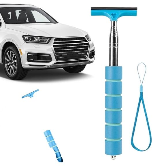 Car Windshield Glass Cleaner Microfiber Window Cleaning Brush with Extendable Handle for Interior and Exterior Wash