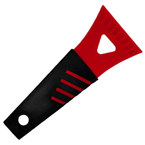 Car Windshield Ice Scraper,Vehicle Frost Removal Tool,Plastic Snow Remover Shovel,Non-Slip Handle No-Scratch Portable Cleaning Tool for Automobile Window Winter Ice Snow Quick Removing Gadget,Red
