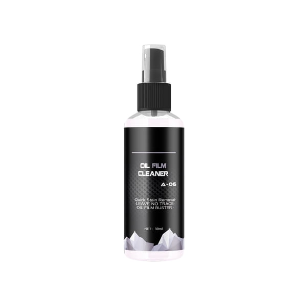 Car Windshield Oil Film Remover 100ml, Automotive Glass Cleaner Anti Fog Rain Repellent Spray, Car Window Water Spot Cleaner for Windshield Mirror Auto Glass Home Bathroom Mirror Cleaning