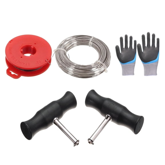Car Windshield Repair Removal Tool Kit Windshield Glass Cut Out Wire with Handle Car Windscreen Remover Tool