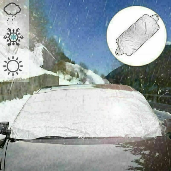 Car Windshield Snow Cover Frost Guard Ice Winter Windshield Sunshades Car Sun Visors Covers Foldable Sun Shade Windshield Cover