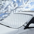 thumbnail image 1 of Car Windshield Snow Cover For Ice Frost,Thicken Thickness,56X43 Inches,Universal For Most Cars SUVs Small Trucks,All Weather Protection,Aluminum Film Material,Windproof Anti-Theft,Easy Installation, 1 of 8