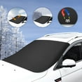 thumbnail image 1 of Car Windshield Snow Cover For Ice Frost, Winter Car Cover Windscreen Covers , Thicken Thickness Frost Guard For Most Cars SUVs And Small Trucks, 70X50 Inches, 1 of 6