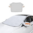 thumbnail image 1 of Car Windshield Snow Cover, Magnetic Windshield Snow Cover 4-Layer Protection for Snow, Ice, Frost, Sunlight, Car Windshield Cover with Side Mirror Protector Fit for Most Cars Sedan Compact SUV(Small), 1 of 8