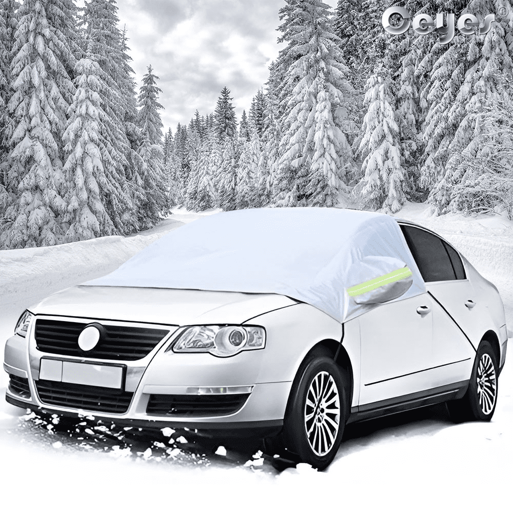 Car Windshield Snow Ice Cover, 4Layer Thicken Sun Shade Frost Guard
