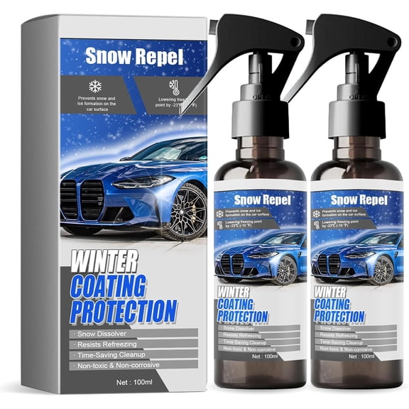 Car Windshield Snow Melting Coating Spray - Deicer Spray for Car Windshield, Windshield Deicer Spray, Quickly Snow Melting, for Cars, Trucks and SUV
