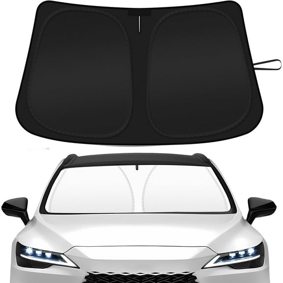Car Windshield Sun Shade Compatible with 2023 2024 2025 2026 Lexus RX350 RX350F Sport RX350L Accessories Foldable Front Window Sunshade Custom Windshield Cover Sun Visor