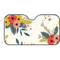 thumbnail image 1 of Car Windshield Sun Shade Country Garden Floral Flowers Sun Visor Protector Foldable Cover For Car Truck SUV Van Women Men 51x27.5inch Keep Vehicle Cool, 1 of 5