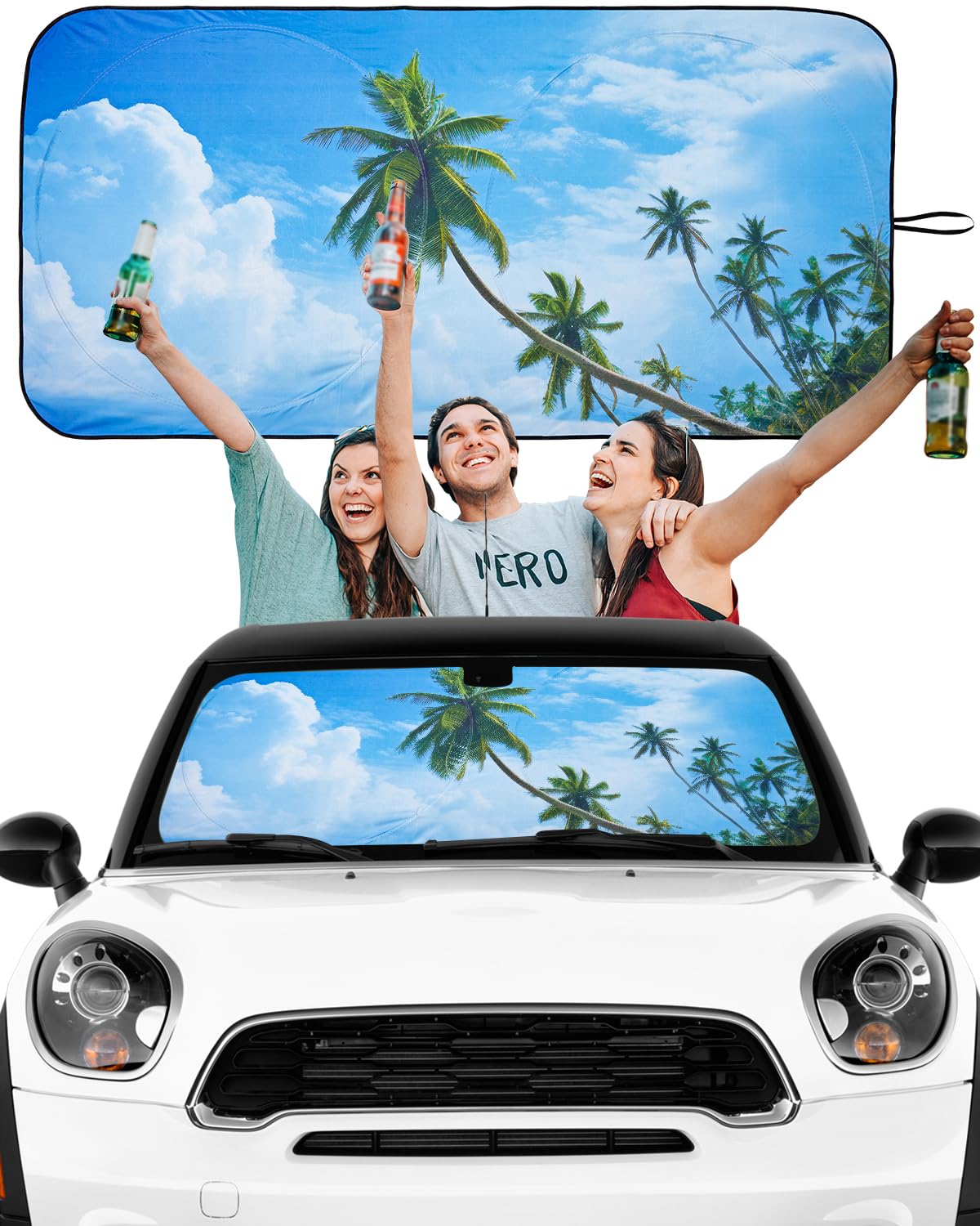 Car Windshield Sun Shade Cute Dog, Funny Sun Shade Car Windshield, Car