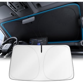 Witem 2026 Car Windshield Sun Shade, Blocks 100% Sunlight & Reduces Heat with Silver Coating, Keeps Interior Cooler & Protected, Foldable Sunshade with Storage Bag, S Size, 59'' x 29''