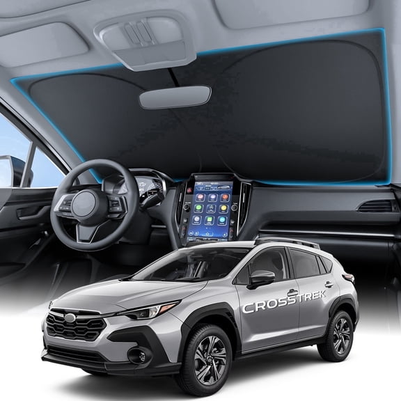 Witem Windshield Sun Shade for Subaru Crosstrek (2018-2024), Custom Fit 100% Coverage, Blocks Sunlight & Reflects Heat, Keeps Your Car Cooler & Protected