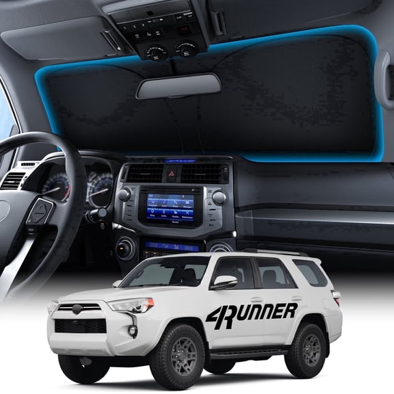 Witem Windshield Sun Shade for Toyota 4Runner (2010-2026), Custom Fit 100% Coverage, Blocks Sunlight & Reflects Heat, Keeps Your Car Cooler & Protected