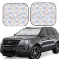 Car Windshield Sun Shade Foldable Sun Shade for Car Windshield, Pink