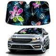 thumbnail image 1 of Car Windshield Sun Shade For Front Window Abstract Art Dragonfly Flower Foldable Vehicle Windshield Car Sun Visor Covers Automotive Window Protector Car Camping Privacy Sun Blocker, 1 of 1