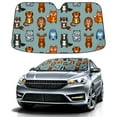 thumbnail image 1 of Car Windshield Sun Shade For Front Window Animal Foldable Vehicle Windshield Car Sun Visor Covers Automotive Window Protector Car Camping Privacy Sun Blocker, 1 of 1