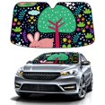thumbnail image 1 of Car Windshield Sun Shade For Front Window Animal Print Foldable Vehicle Windshield Car Sun Visor Covers Automotive Window Protector Car Camping Privacy Sun Blocker, 1 of 1
