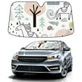 thumbnail image 1 of Car Windshield Sun Shade For Front Window Cartoon Animal Foldable Vehicle Windshield Car Sun Visor Covers Automotive Window Protector Car Camping Privacy Sun Blocker, 1 of 1