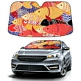 thumbnail image 1 of Car Windshield Sun Shade For Front Window Cartoon Colored Fish Foldable Vehicle Windshield Car Sun Visor Covers Automotive Window Protector Car Camping Privacy Sun Blocker, 1 of 1