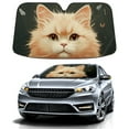 thumbnail image 1 of Car Windshield Sun Shade For Front Window Cats Minimalist Foldable Vehicle Windshield Car Sun Visor Covers Automotive Window Protector Car Camping Privacy Sun Blocker, 1 of 1