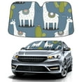 thumbnail image 1 of Car Windshield Sun Shade For Front Window Cute Alpaca Cactus 1 Foldable Vehicle Windshield Car Sun Visor Covers Automotive Window Protector Car Camping Privacy Sun Blocker, 1 of 1