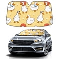 thumbnail image 1 of Car Windshield Sun Shade For Front Window Cute Cartoon Duck On Yellow Background Foldable Vehicle Windshield Car Sun Visor Covers Automotive Window Protector Car Camping Privacy Sun Blocker, 1 of 1