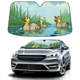 thumbnail image 1 of Car Windshield Sun Shade For Front Window Duck 30 Foldable Vehicle Windshield Car Sun Visor Covers Automotive Window Protector Car Camping Privacy Sun Blocker, 1 of 1