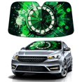 thumbnail image 1 of Car Windshield Sun Shade For Front Window Green (1) Foldable Vehicle Windshield Car Sun Visor Covers Automotive Window Protector Car Camping Privacy Sun Blocker, 1 of 1
