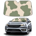 thumbnail image 1 of Car Windshield Sun Shade For Front Window Green Cow Texture Foldable Vehicle Windshield Car Sun Visor Covers Automotive Window Protector Car Camping Privacy Sun Blocker, 1 of 1