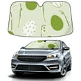 thumbnail image 1 of Car Windshield Sun Shade For Front Window Green Egg Snow Lotus Foldable Vehicle Windshield Car Sun Visor Covers Automotive Window Protector Car Camping Privacy Sun Blocker, 1 of 1