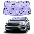 thumbnail image 1 of Car Windshield Sun Shade For Front Window Halloween Bat Moon Stars Foldable Vehicle Windshield Car Sun Visor Covers Automotive Window Protector Car Camping Privacy Sun Blocker, 1 of 1