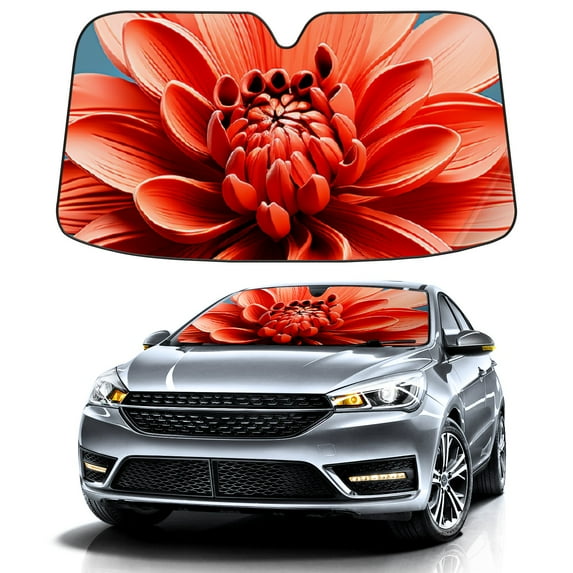 Car Windshield Sun Shade For Front Window Laura Foldable Vehicle Windshield Car Sun Visor Covers Automotive Window Protector Car Camping Privacy Sun Blocker
