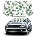 thumbnail image 1 of Car Windshield Sun Shade For Front Window Leaf Print Foldable Vehicle Windshield Car Sun Visor Covers Automotive Window Protector Car Camping Privacy Sun Blocker, 1 of 1