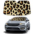 thumbnail image 1 of Car Windshield Sun Shade For Front Window Leopard Print Exotic Foldable Vehicle Windshield Car Sun Visor Covers Automotive Window Protector Car Camping Privacy Sun Blocker, 1 of 1