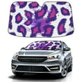 thumbnail image 1 of Car Windshield Sun Shade For Front Window Leopard Print Foldable Vehicle Windshield Car Sun Visor Covers Automotive Window Protector Car Camping Privacy Sun Blocker, 1 of 1